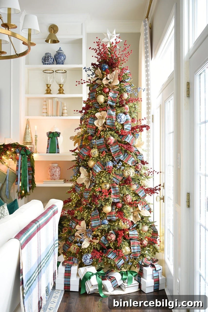 traditional christmas tree decor