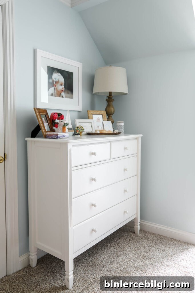 beachy tween girl bedroom clothing dresser.
