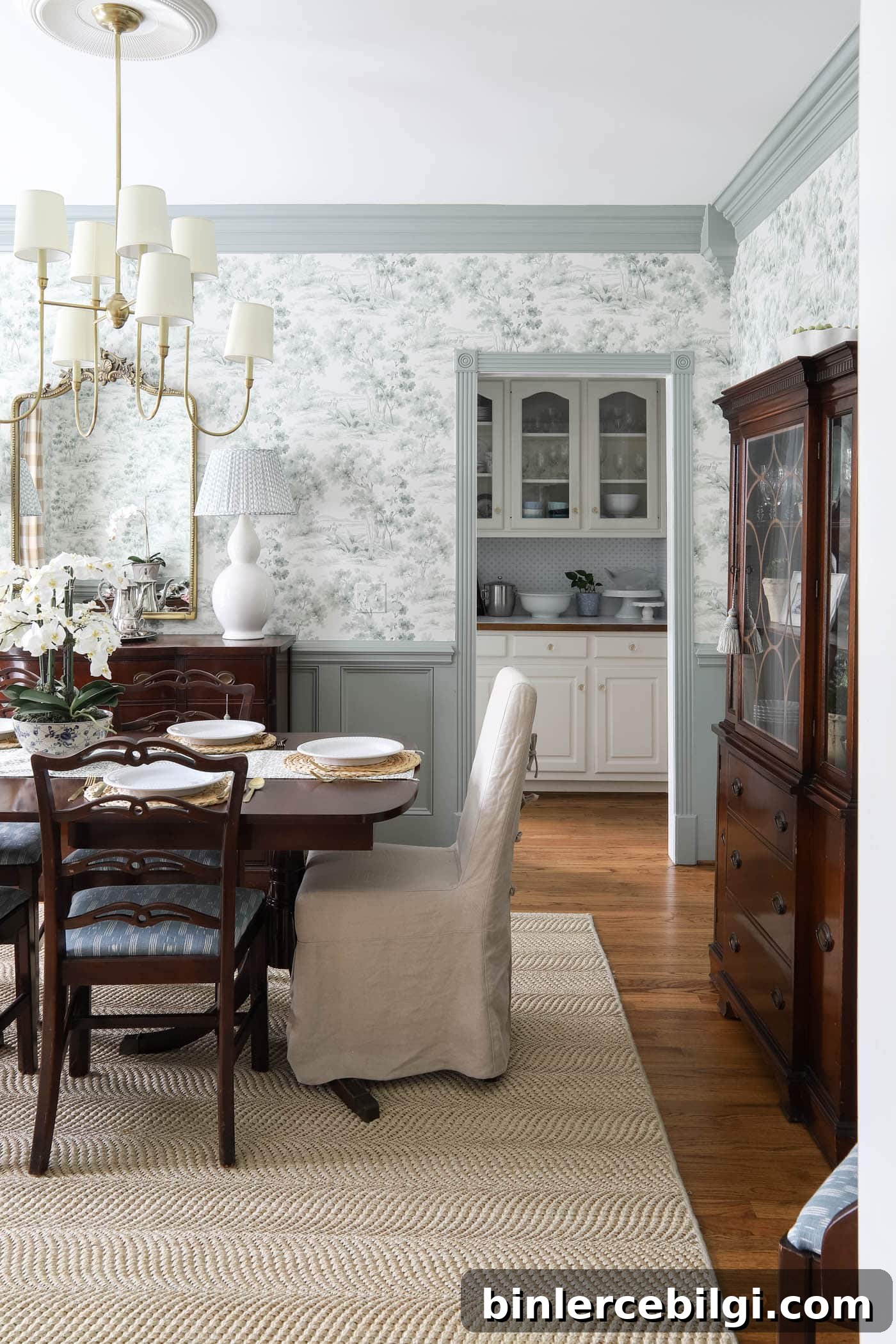 Slow Decorating: Why Taking Time Elevates Room Makeovers 9 butler's pantry next to a traditional dining room.