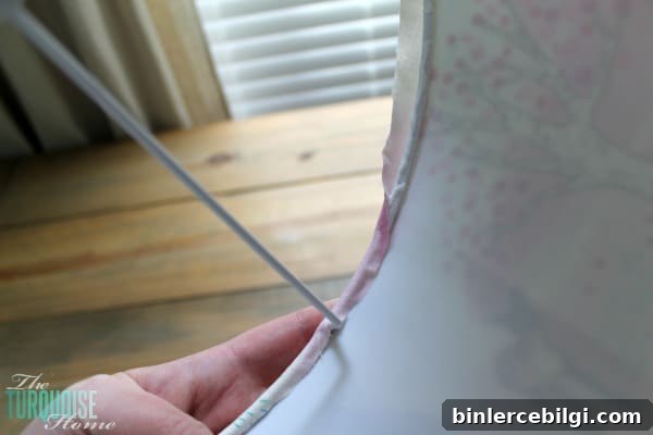 How to Make a Custom Lamp Shade | TheTurquoiseHome.com