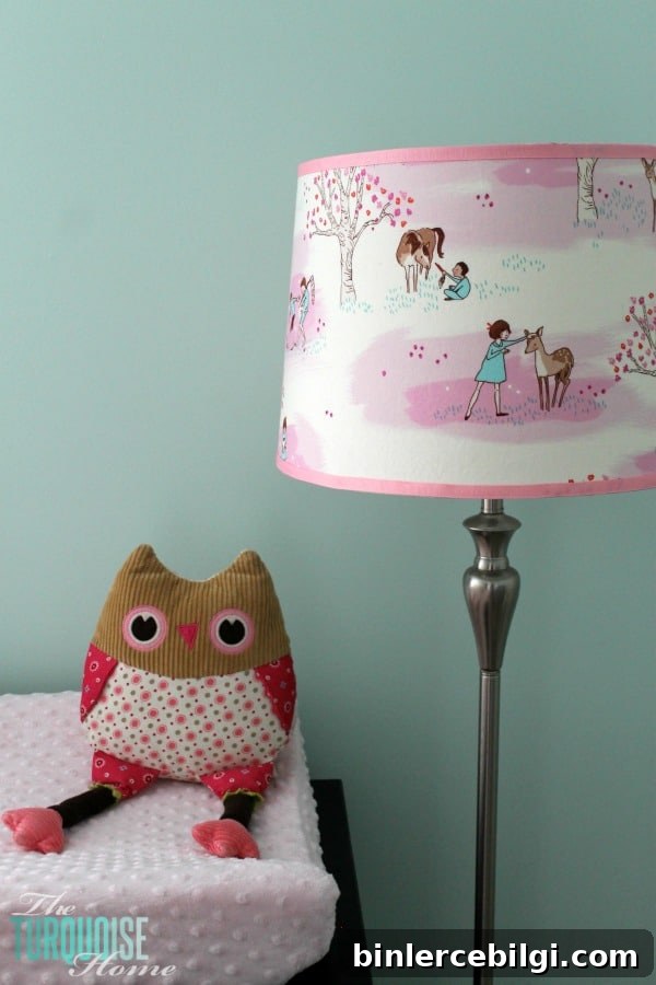 How to Make a Custom Lamp Shade | TheTurquoiseHome.com