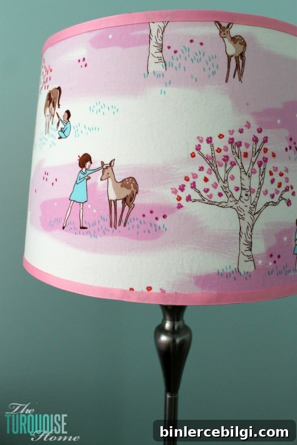How to Make a Custom Lamp Shade | TheTurquoiseHome.com
