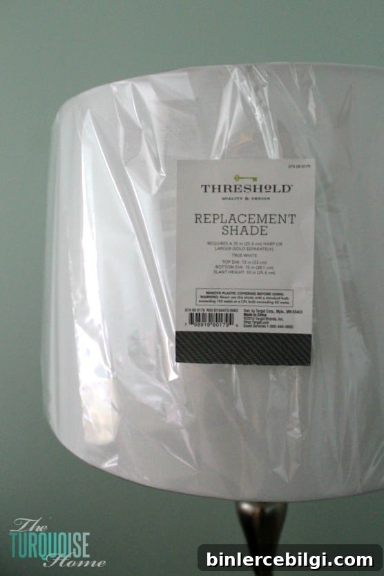 How to Make a Custom Lamp Shade | TheTurquoiseHome.com