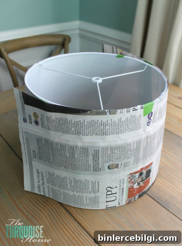 How to Make a Custom Lamp Shade | TheTurquoiseHome.com