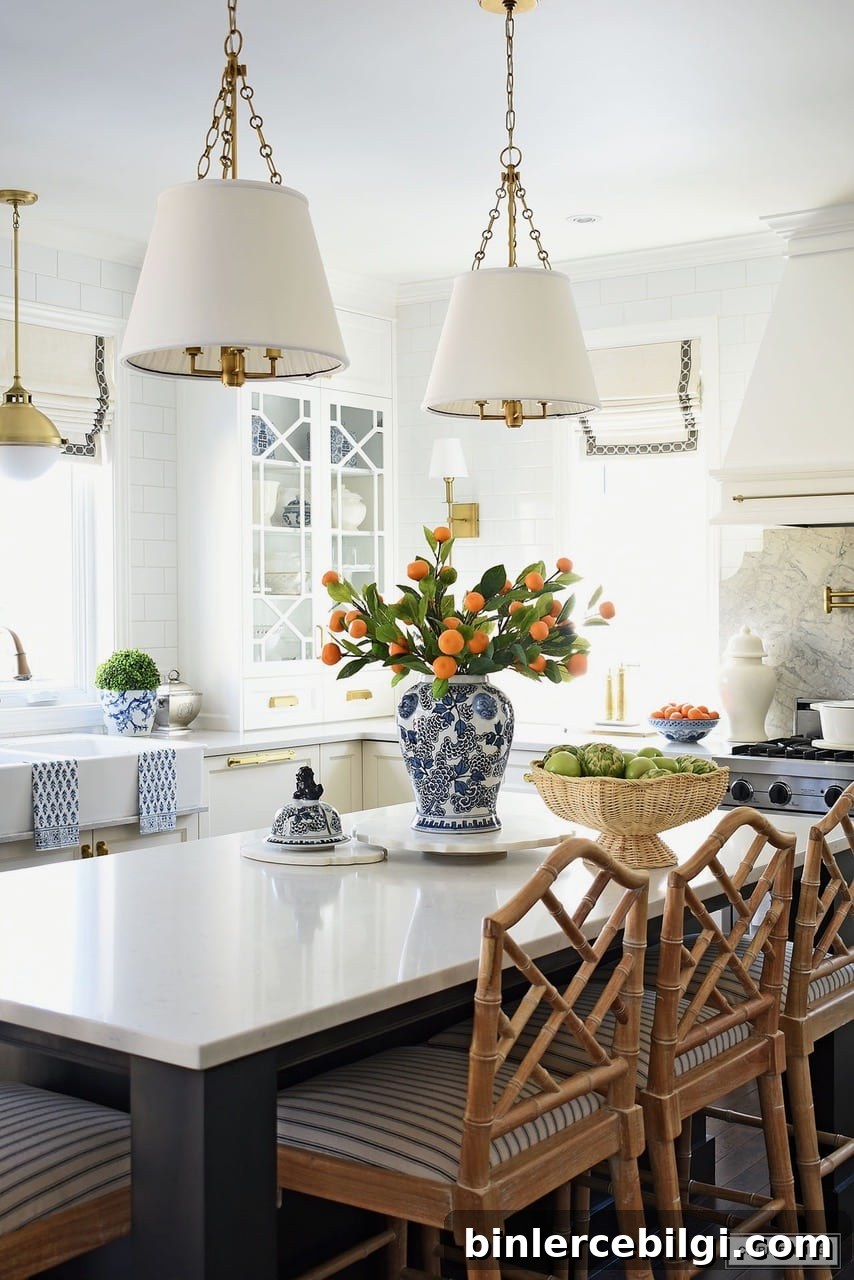 colorful spring kitchen