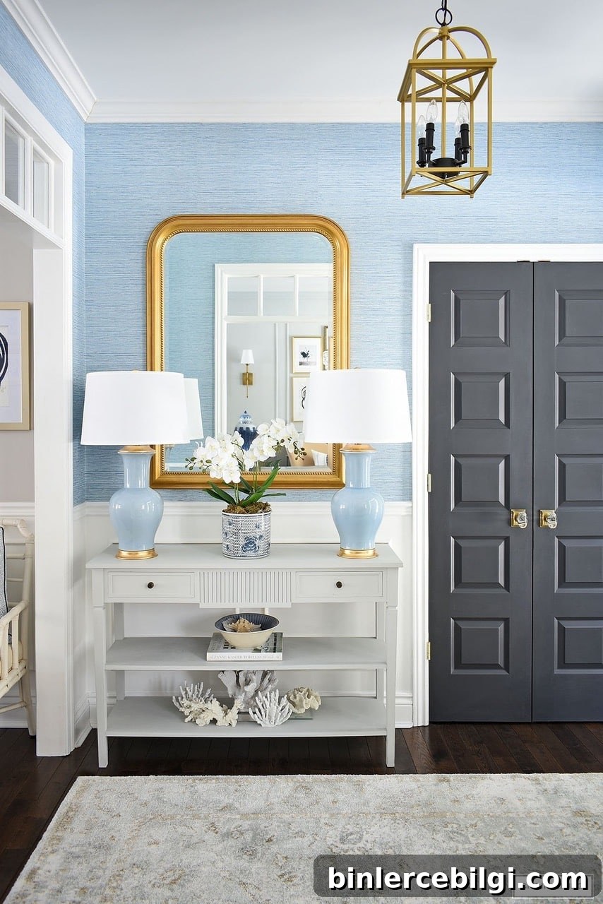 elegant spring entry way