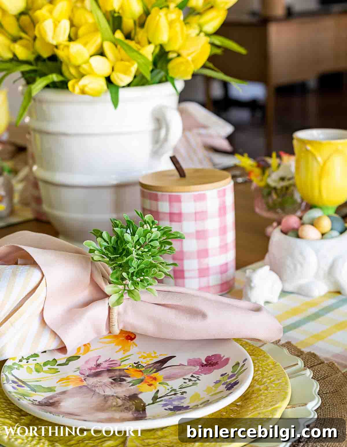 easter table setting ideas