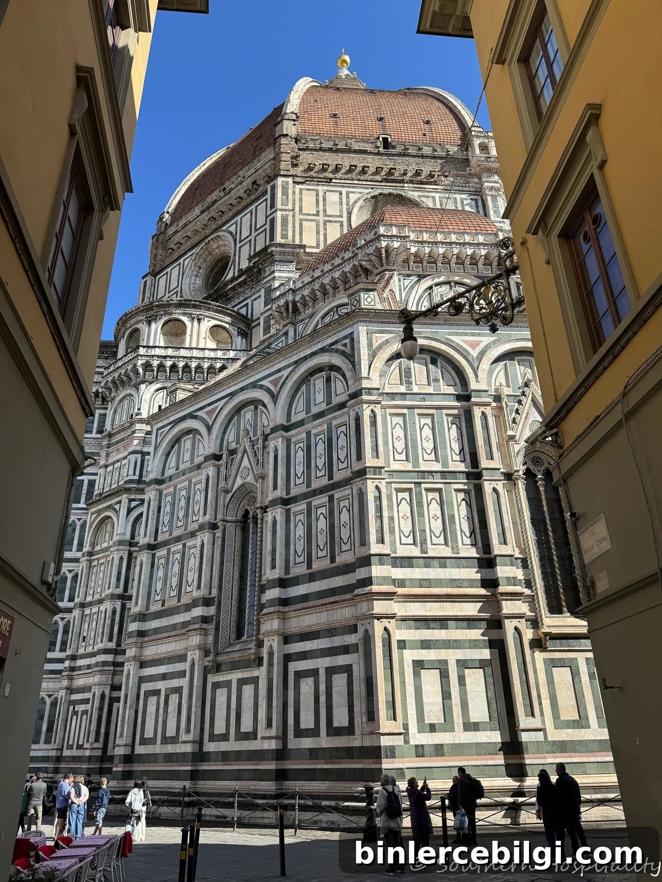 Florence Italy Duomo Cathedral exterior with Brunelleschi dome and detailed marble architecture