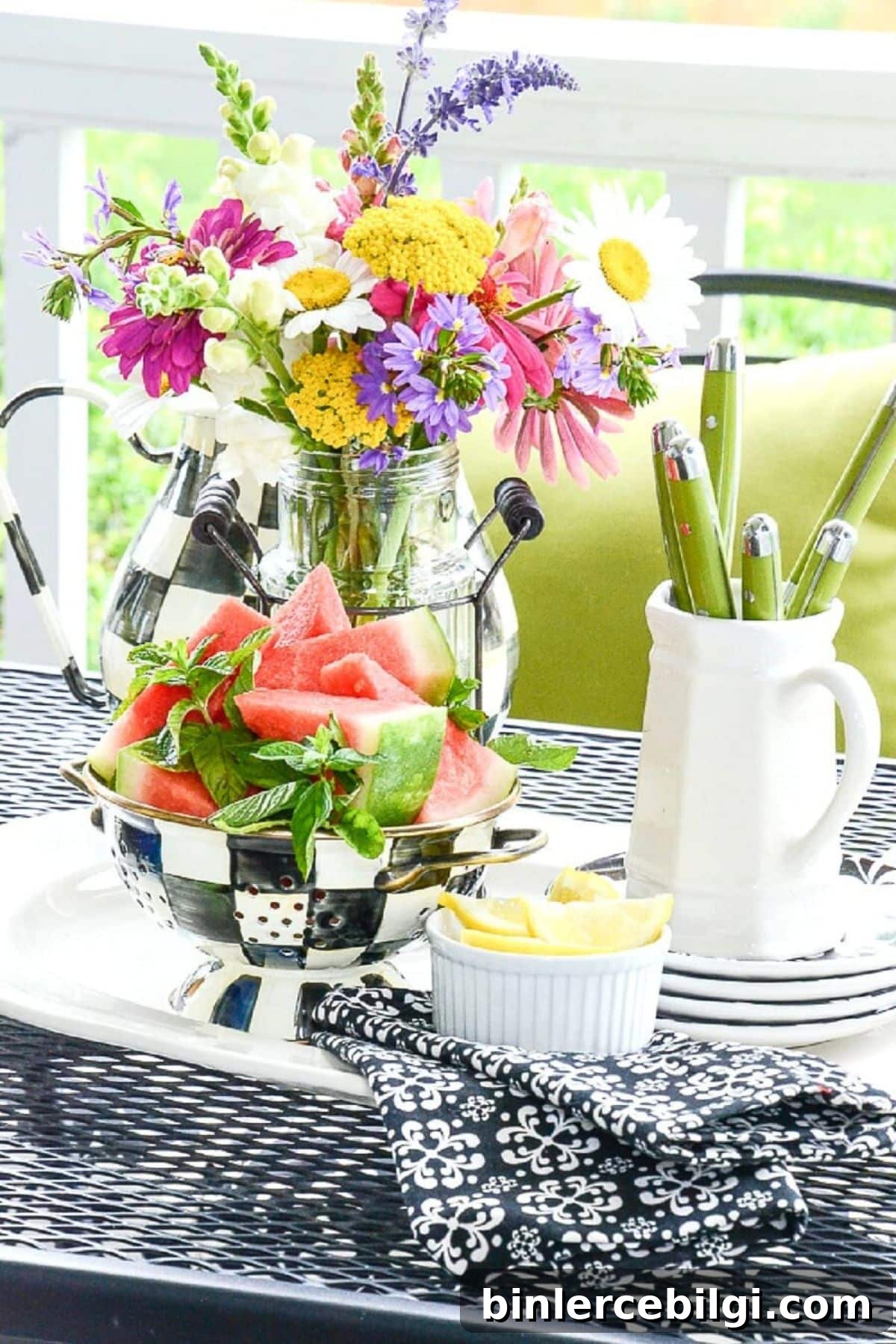 summer porch and patio