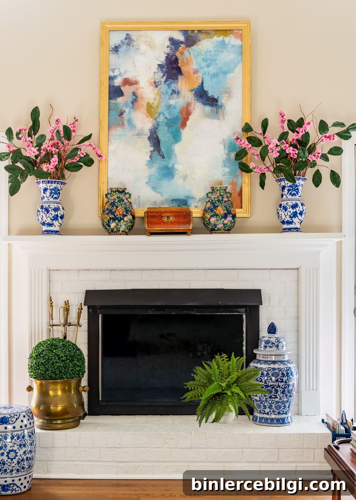 traditional fireplace mantel