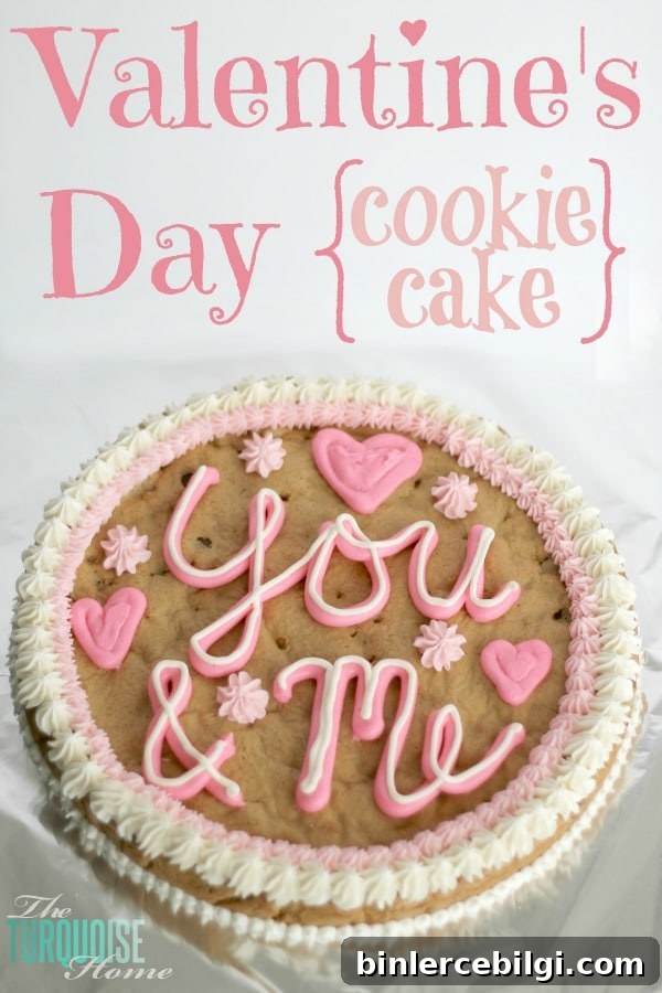 How to Make a Cookie Cake {Recipe} | TheTurquoiseHome.com