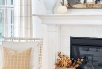 Fall Kitchen Ideas: Faux Pumpkins & Mantel Inspiration