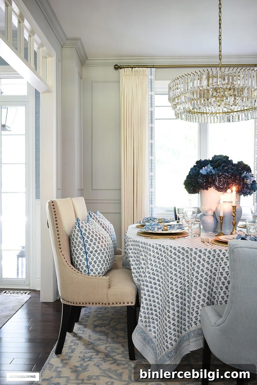fall table dining room decor