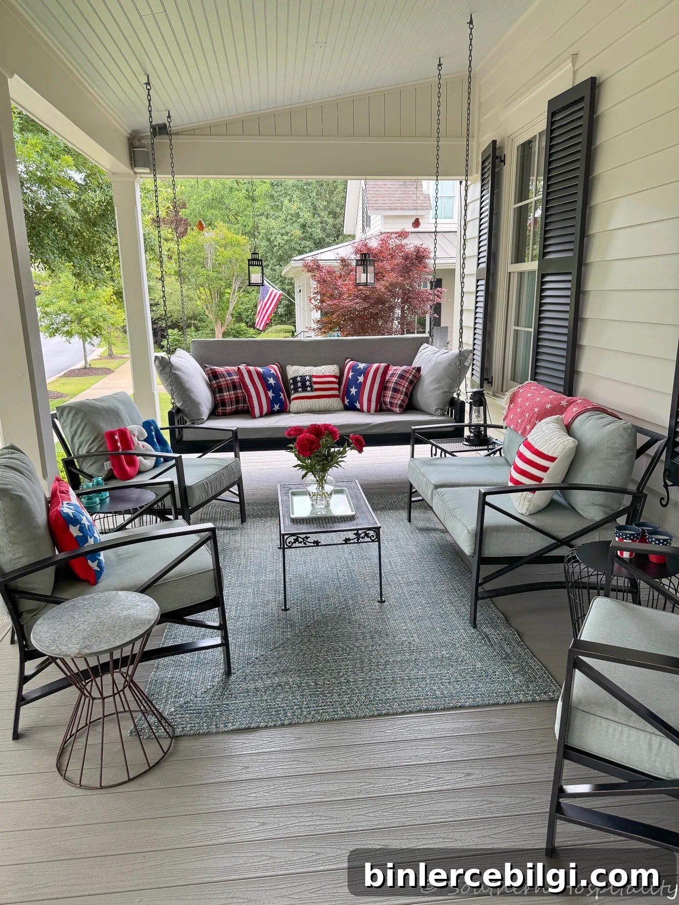 fall porch decor